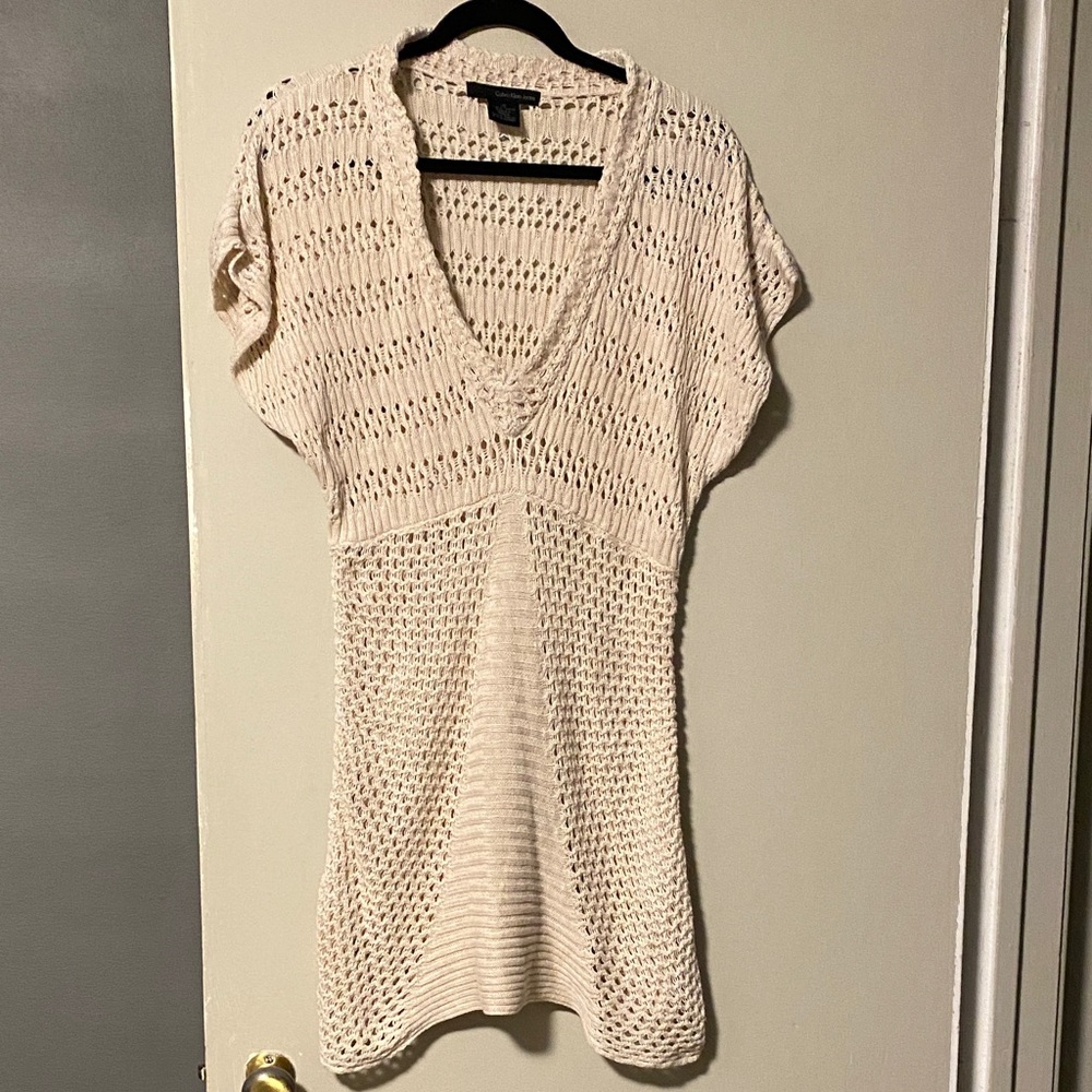 Calvin Klein Jeans Cream Knit Tunic